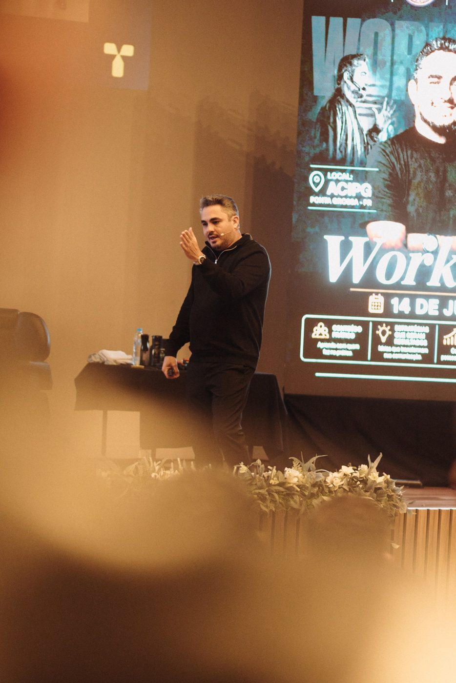 Adailton Brito em workshop em Ponta Grossa, PR