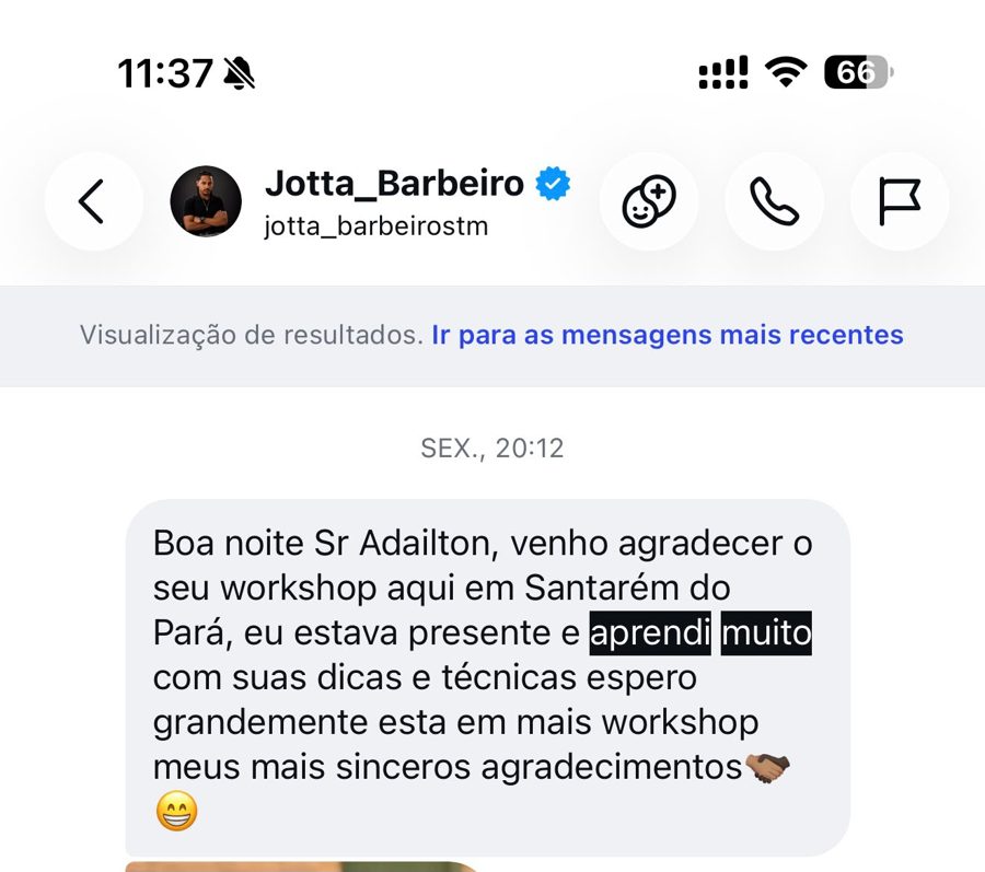 Mensagem de Jotta Barbeiro